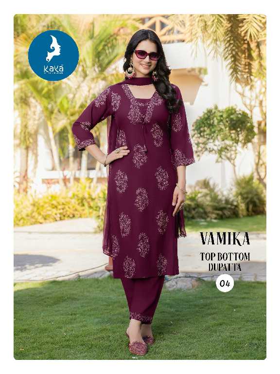 Kaya Vamika Wholesale 3 Piece Concept With Straight Cut Suits