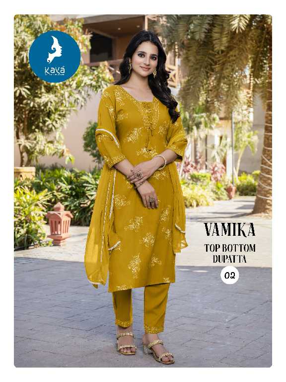 Kaya Vamika Wholesale 3 Piece Concept With Straight Cut Suits