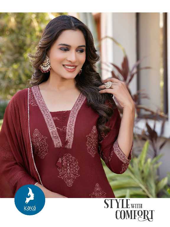 Kaya Vamika Wholesale 3 Piece Concept With Straight Cut Suits