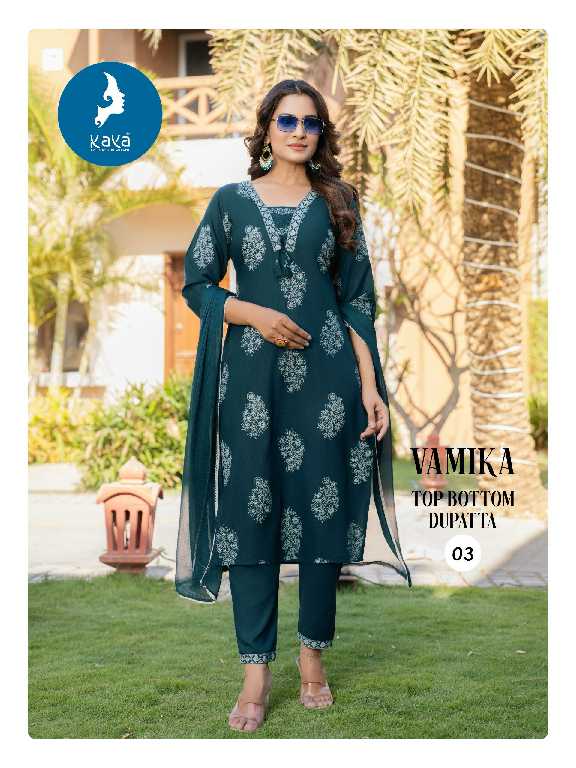 Kaya Vamika Wholesale 3 Piece Concept With Straight Cut Suits