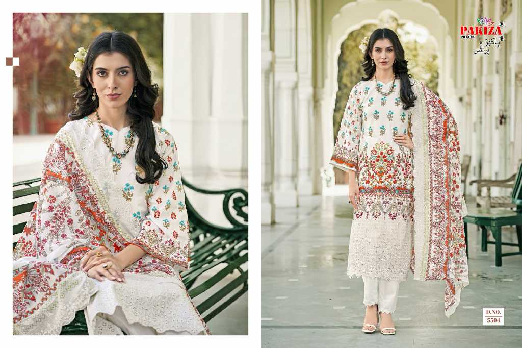 Pakiza Himsa Vol-55 Wholesale Lawn With Heavy Embroidery Work Dress Material