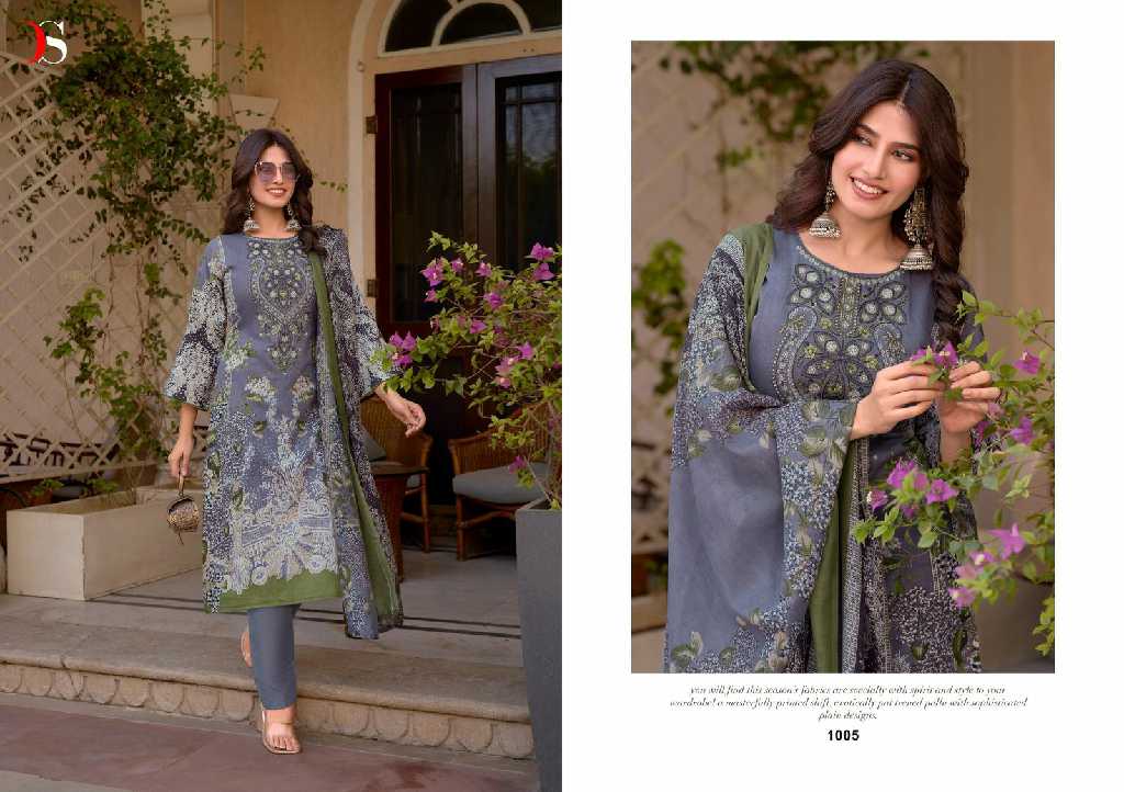 Deepsy Anokhi Wholesale Pure Cotton With Self Embroidery Work Dress Material