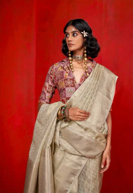 rajtex kabaayaa viscose zari tissue handloom silk saree online