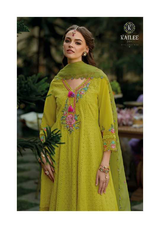 Kailee Nazm Wholesale Luxury Fancy Anarkali Print With Schiffli Pakistani Collection