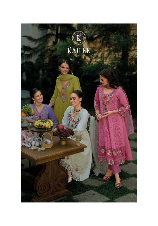 Kailee Nazm Wholesale Luxury Fancy Anarkali Print With Schiffli Pakistani Collection