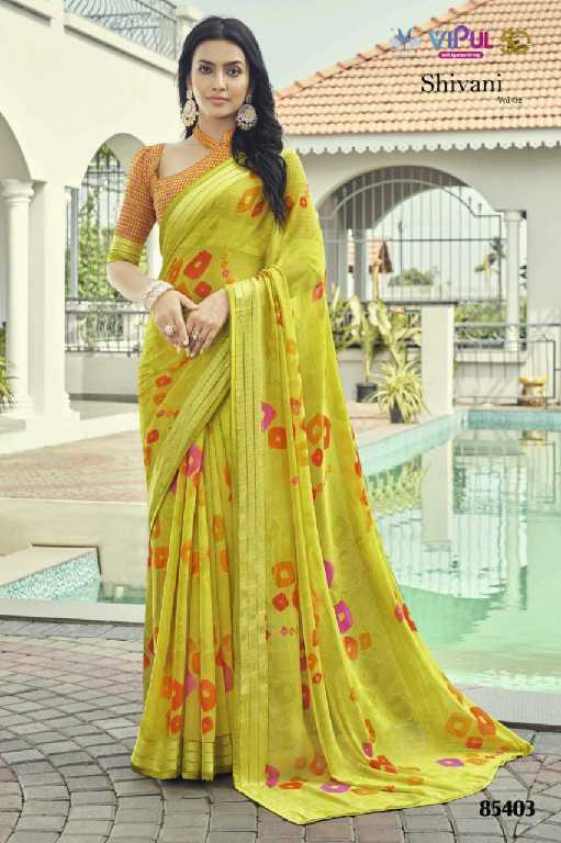 Vipul Shivani Vol-2 Wholesale Georgette Shimmer Ethnic Sarees