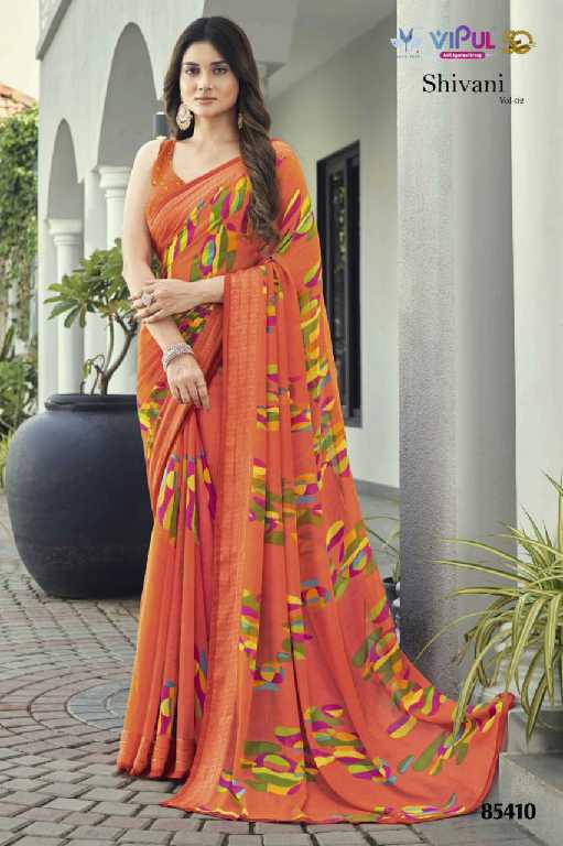 Vipul Shivani Vol-2 Wholesale Georgette Shimmer Ethnic Sarees