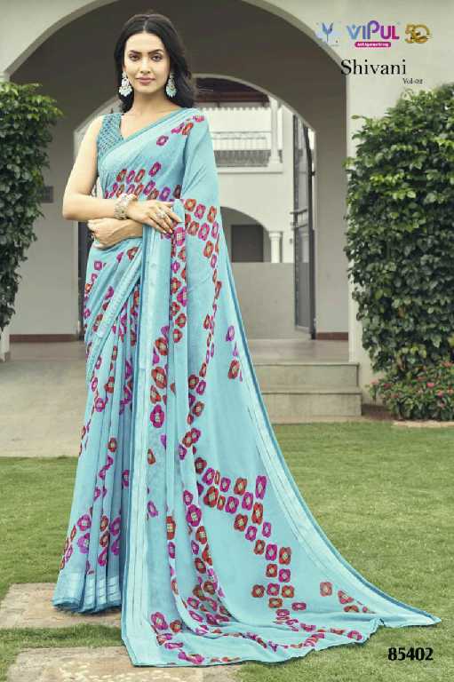 Vipul Shivani Vol-2 Wholesale Georgette Shimmer Ethnic Sarees