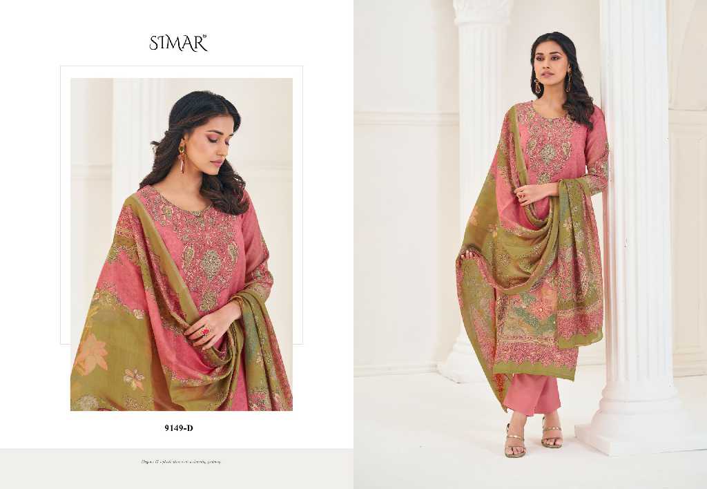 Glossy Simar Eesha Wholesale Modal Muslin With Handwork Salwar Suits