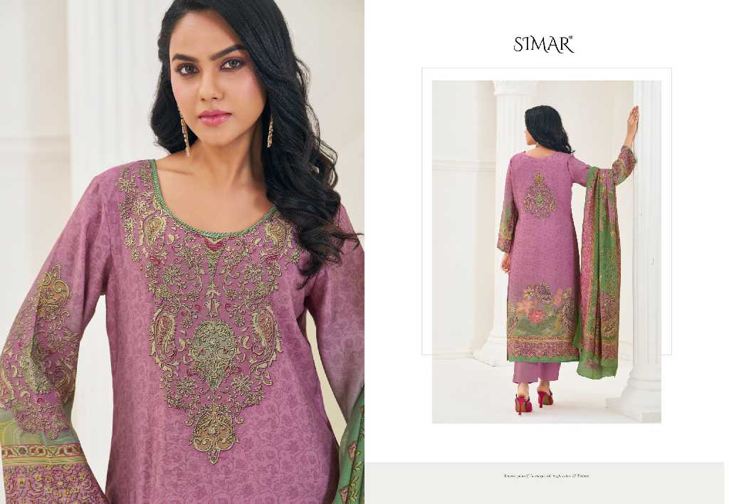 Glossy Simar Eesha Wholesale Modal Muslin With Handwork Salwar Suits