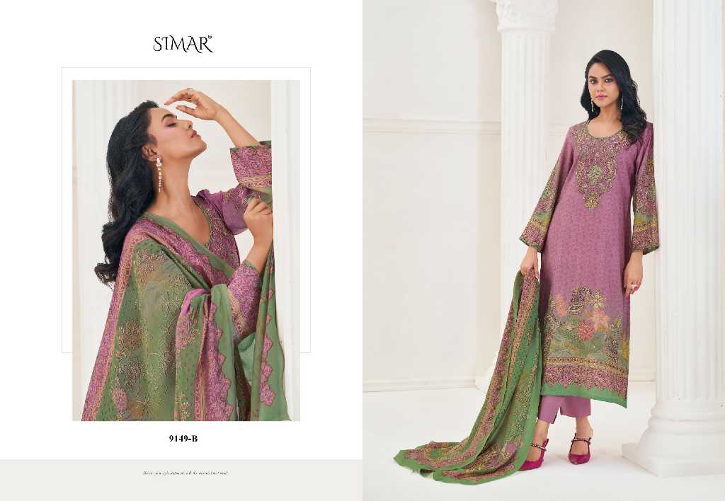 Glossy Simar Eesha Wholesale Modal Muslin With Handwork Salwar Suits