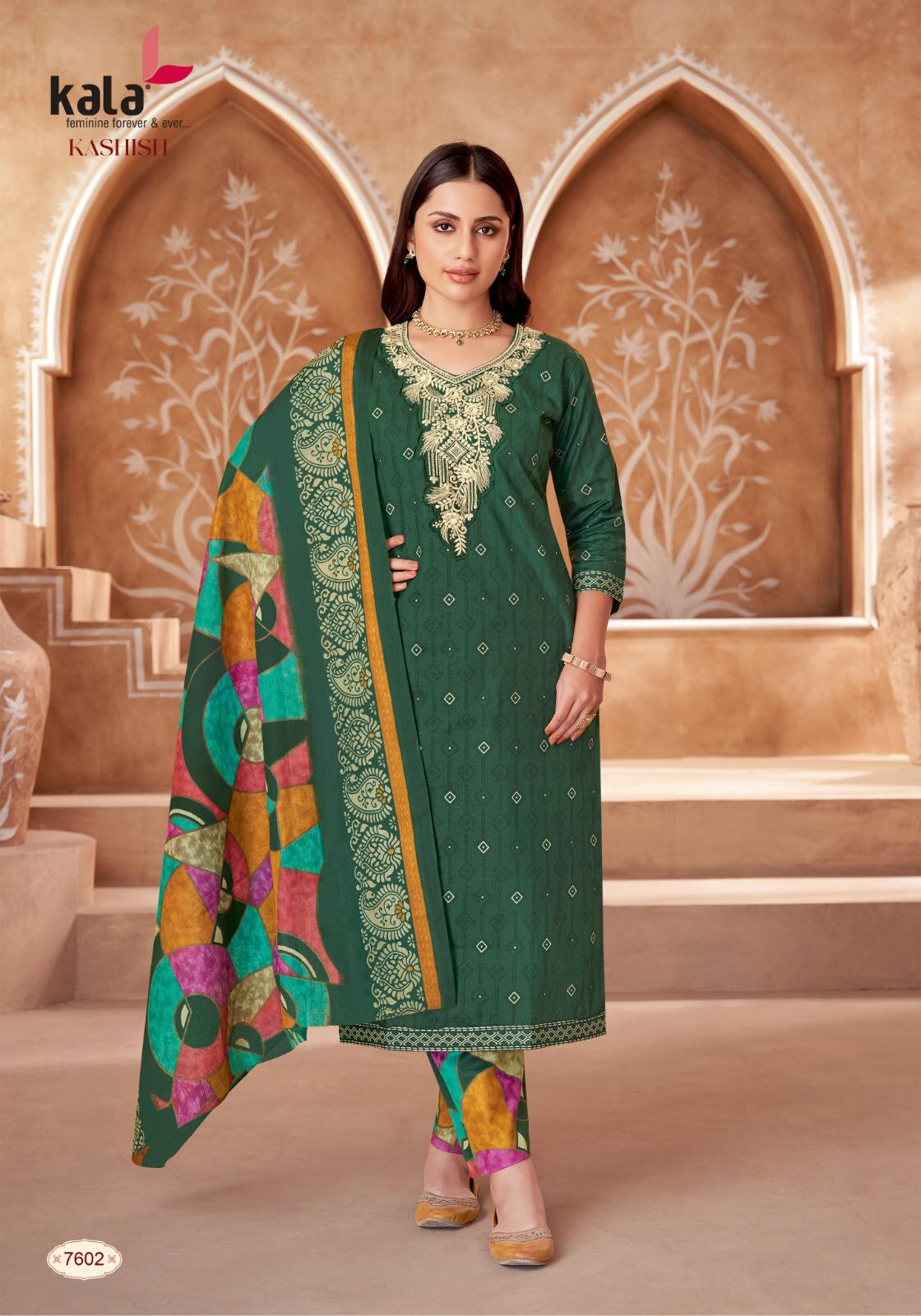 Kala By Tarika Kashish Vol-1 Wholesale Pure Cotton With Patch Work Readymade Suits