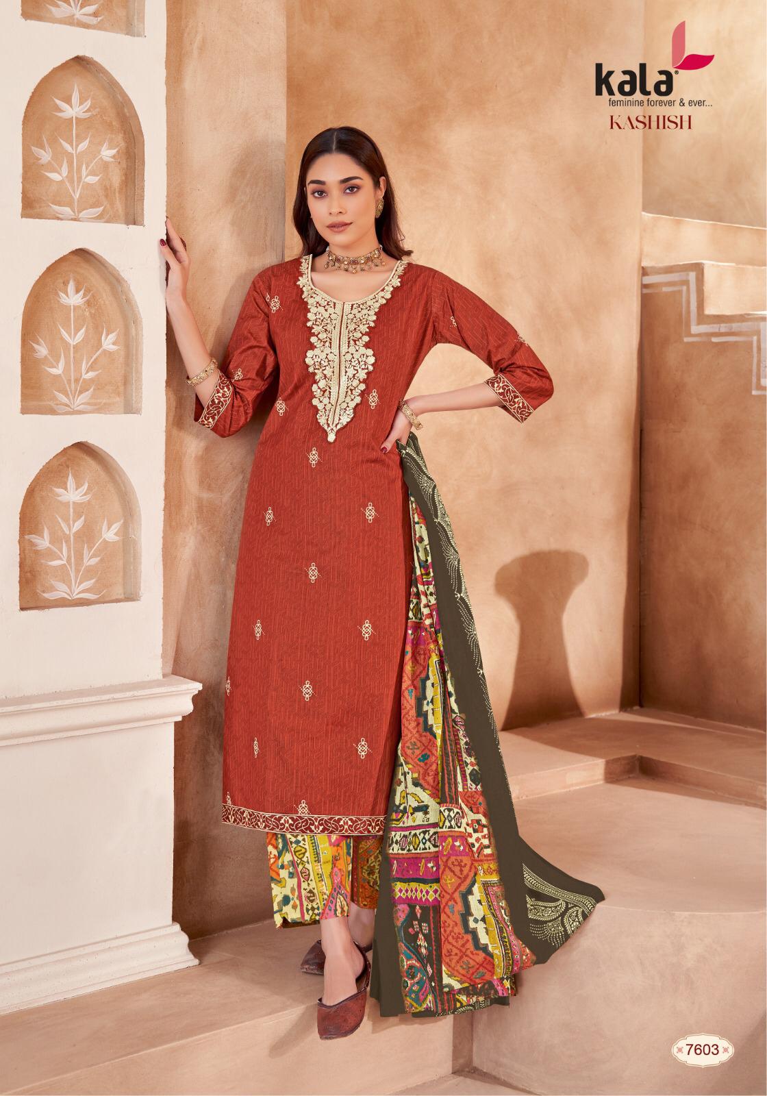 Kala By Tarika Kashish Vol-1 Wholesale Pure Cotton With Patch Work Readymade Suits