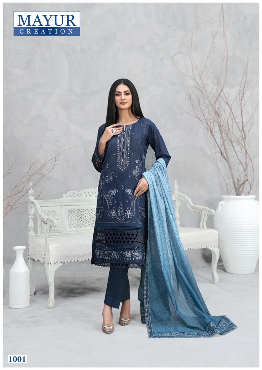 Mayur Khwahish Vol-1 Wholesale Luxury Lawn Cotton Dress Material