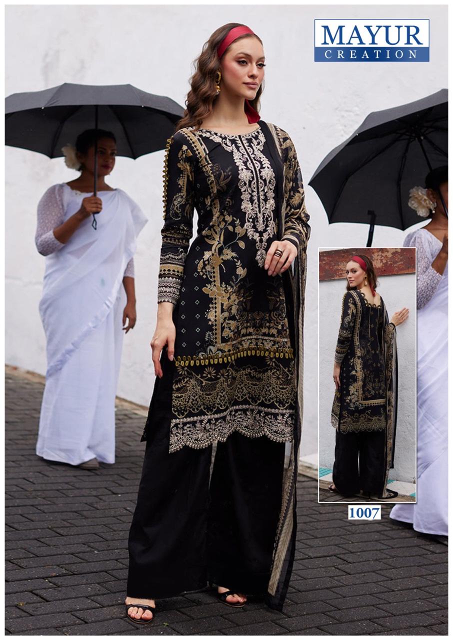 Mayur Khwahish Vol-1 Wholesale Luxury Lawn Cotton Dress Material