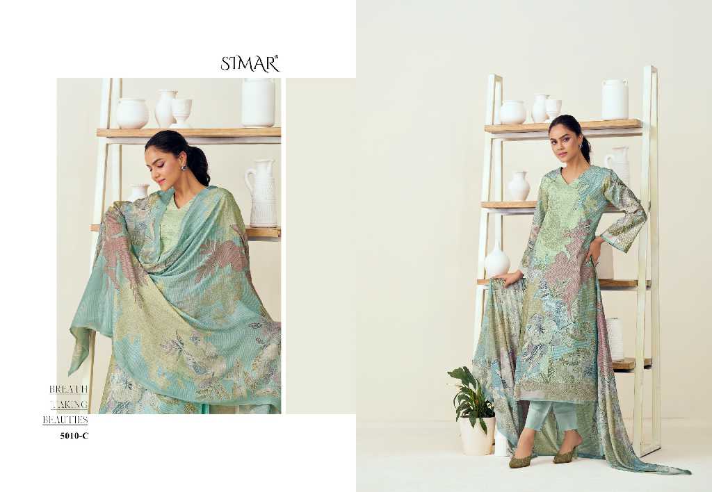glossy Simar sunidhi elite lawn cotton comfortable unstitch suits
