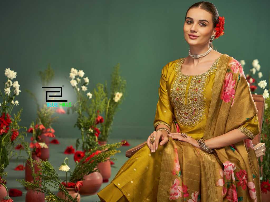 kritika by blue hills readymade chanderi pretty look big size suits