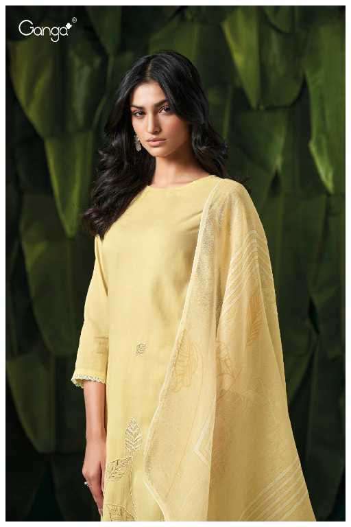 Ganga Anais S3373 Wholesale Pure Mal Solid Color With Embroidery Work Salwar Suits