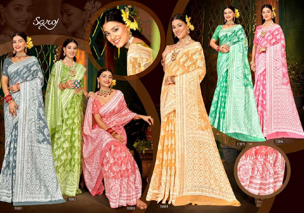 Saroj TItan Cotton Saroski Vol-6 Wholesale Soft Cotton Silk With Rich Pallu Sarees