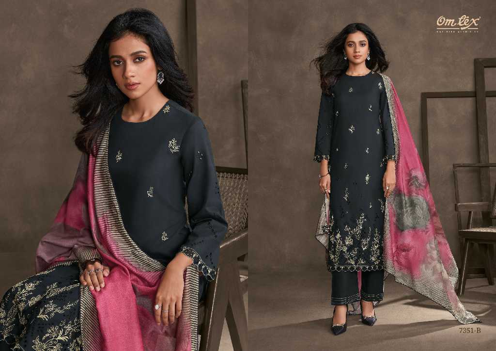 Omtex Drape Wholesale Premium Lawn Cotton With Embroidery Salwar Suits