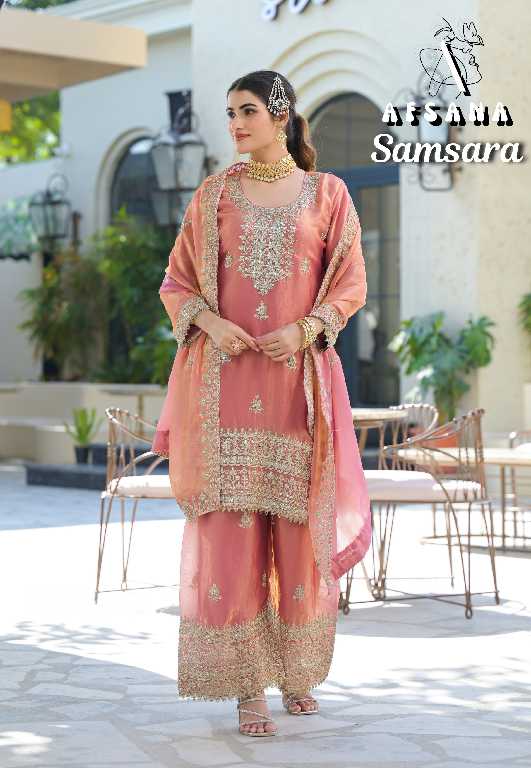Afsana Samsara Wholesale Fancy Fabrics Readymade Pakistani Style Suits