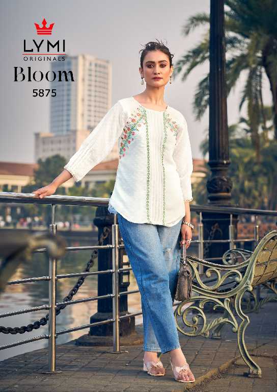 Lymi By Rangoon Bloom Wholesale Fancy Work Short Tops