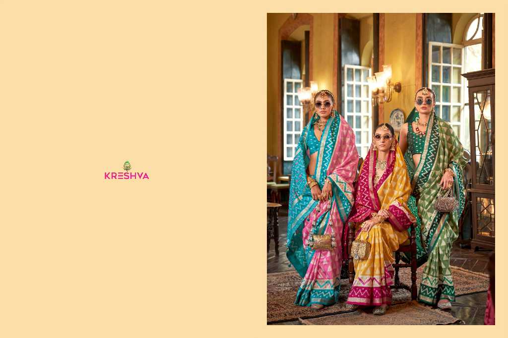 Kreshva Palav-Patola Wholesale High Quality Super Silk Party Wear Sarees