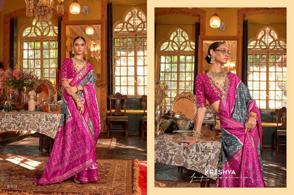 Kreshva Palav-Patola Wholesale High Quality Super Silk Party Wear Sarees