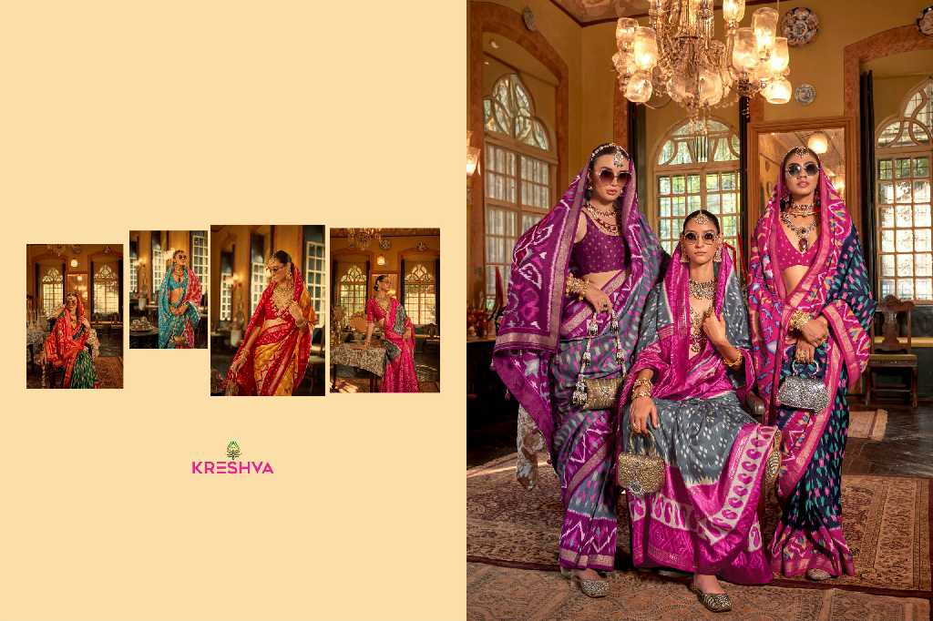 Kreshva Palav-Patola Wholesale High Quality Super Silk Party Wear Sarees