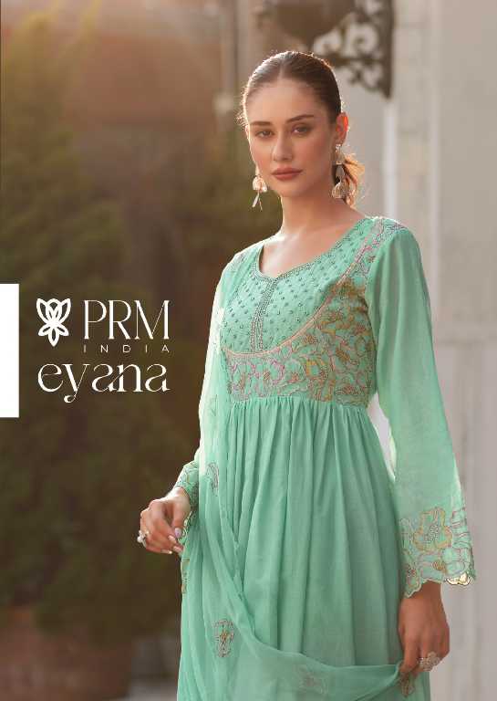PRM Eyana Wholesale Pure Mal With Designer Embroidery Readymade Suits