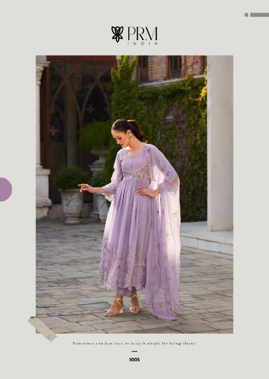 PRM Eyana Wholesale Pure Mal With Designer Embroidery Readymade Suits