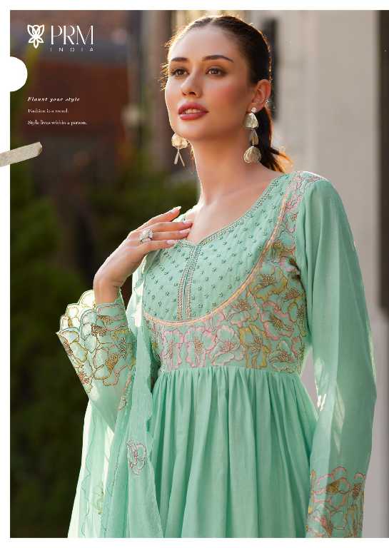 PRM Eyana Wholesale Pure Mal With Designer Embroidery Readymade Suits