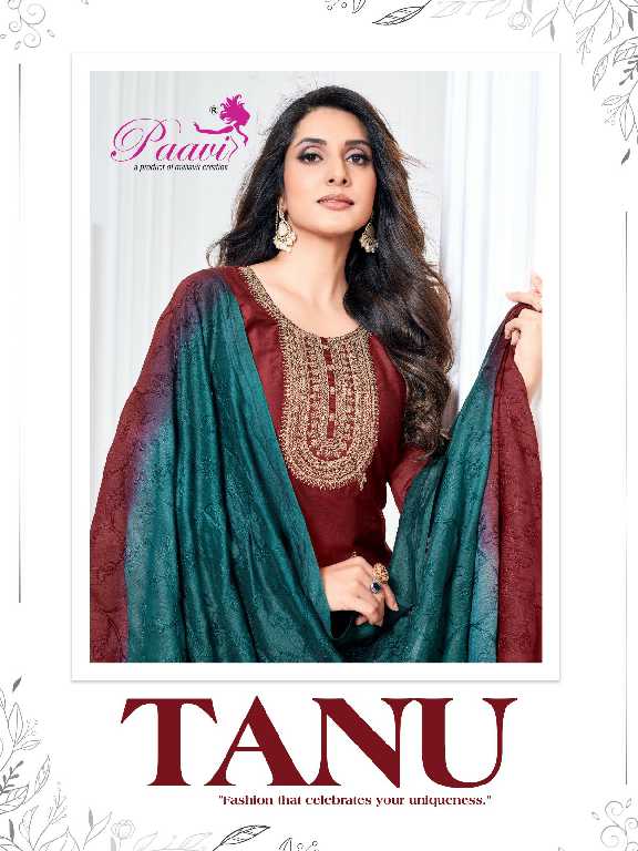 Paavi Tanu Wholesale Liva Silk With Lining Kurti With Pant And Dupatta