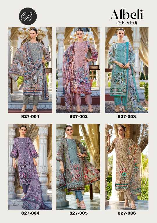 Belliza Albeli Wholesale Pure Jam Cotton With Embroidery Work Salwar Suits