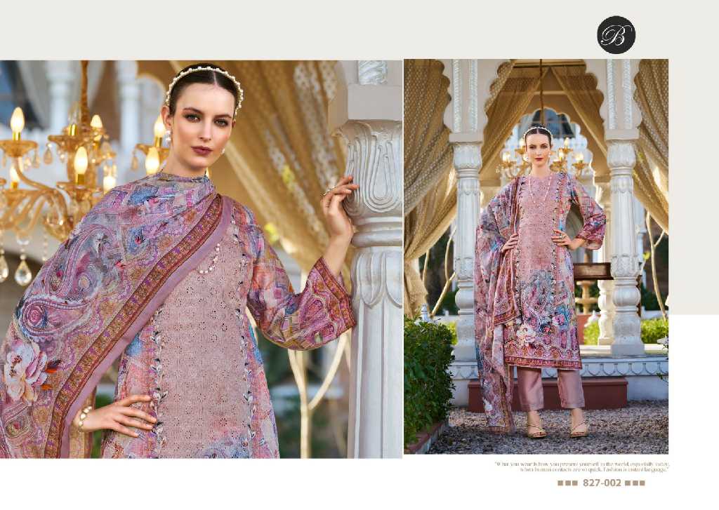 Belliza Albeli Wholesale Pure Jam Cotton With Embroidery Work Salwar Suits