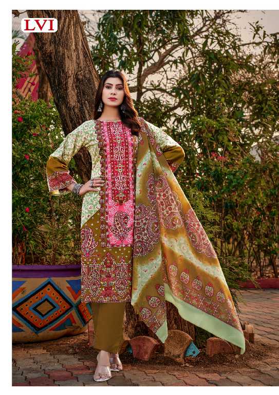 LVI Taj Print Vol-3 Wholesale Karachi Cotton Printed Dress Material