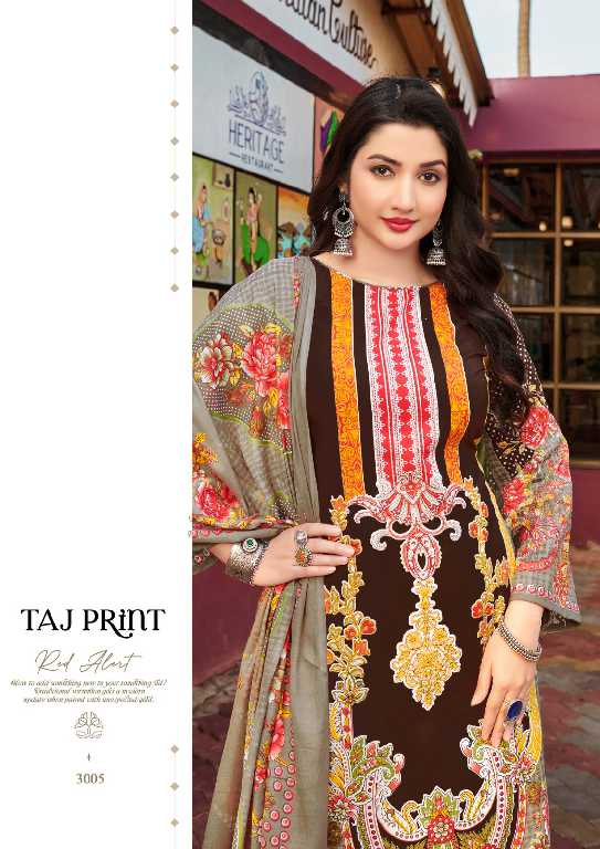 LVI Taj Print Vol-3 Wholesale Karachi Cotton Printed Dress Material