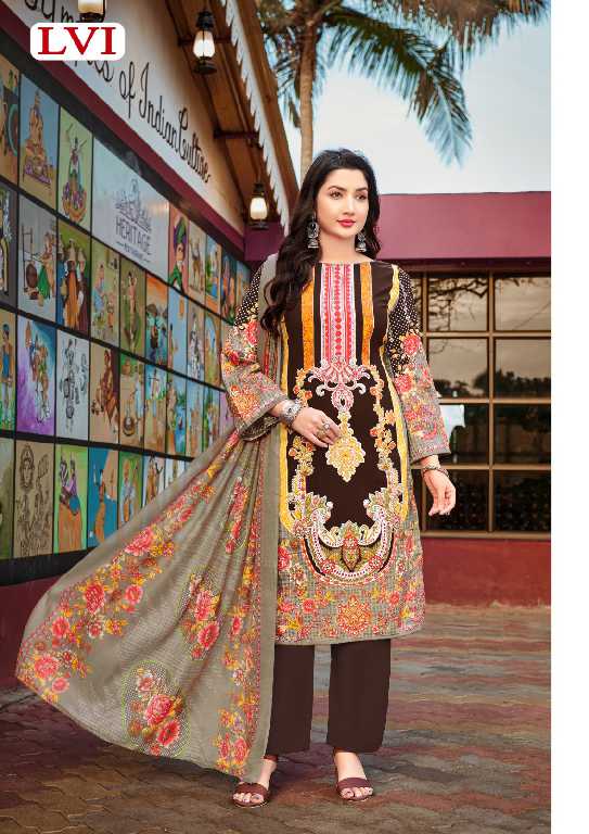 LVI Taj Print Vol-3 Wholesale Karachi Cotton Printed Dress Material