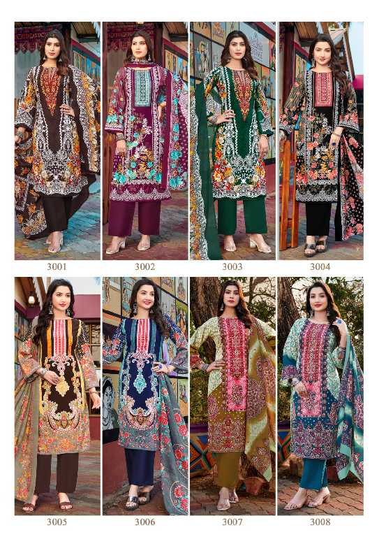 LVI Taj Print Vol-3 Wholesale Karachi Cotton Printed Dress Material