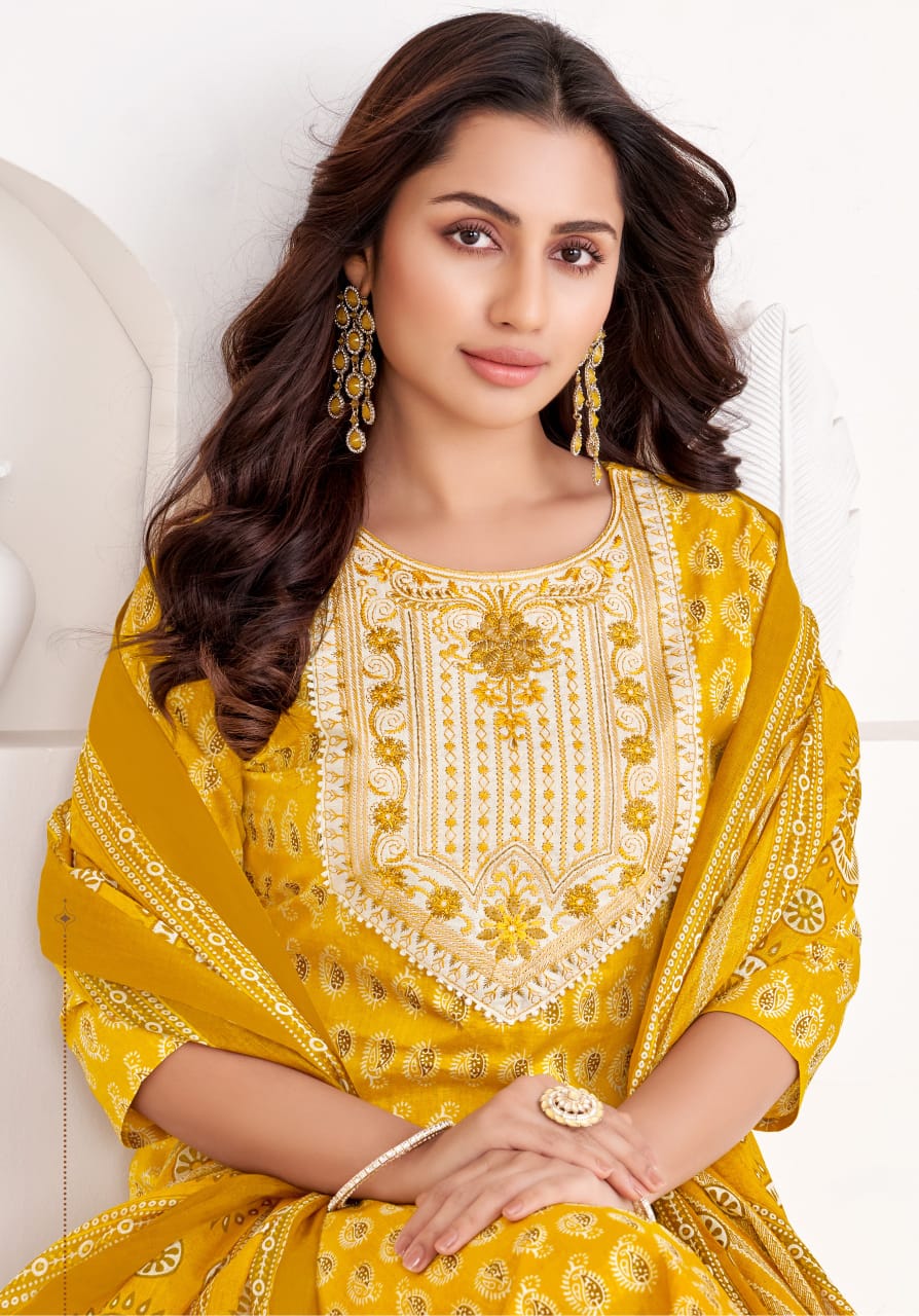 Mayur Golden Tree Vol-2 Wholesale Pure Cotton With Embroidery Work Readymade Suits