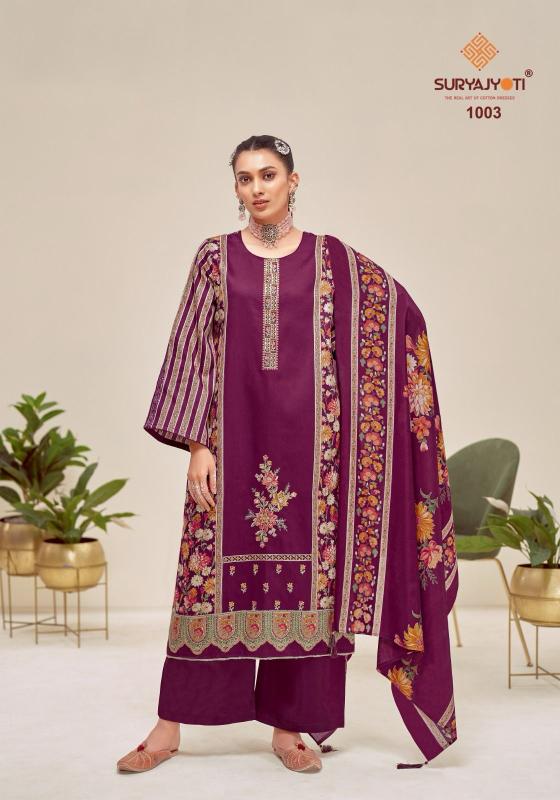 suryajyoti kaamini vol 1 jaam satin discharge print daily wear suits online