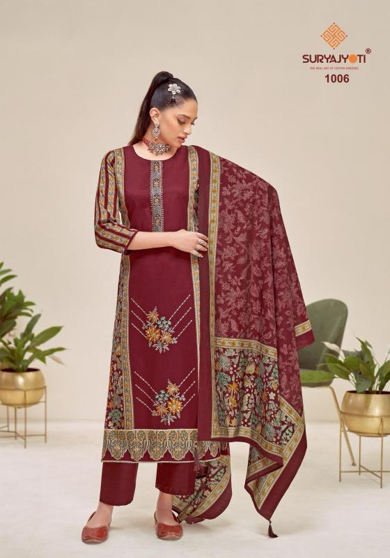 suryajyoti kaamini vol 1 jaam satin discharge print daily wear suits online
