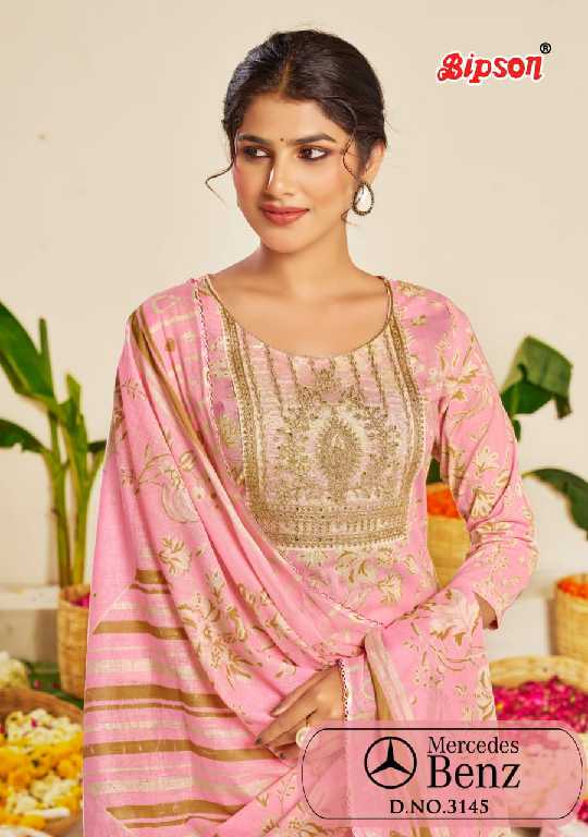 mercedes Benz 3145 by bipson prints cotton cambric salwar kameez