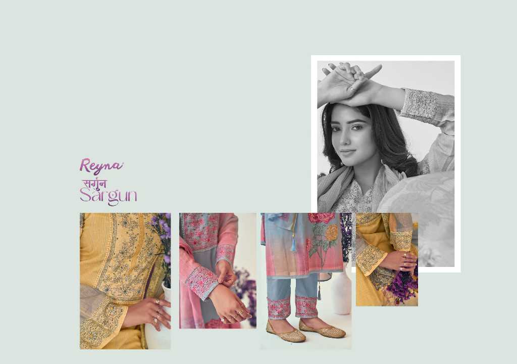 Reyna Sargun Wholesale Pure Linen With Embroidery Salwar Suits