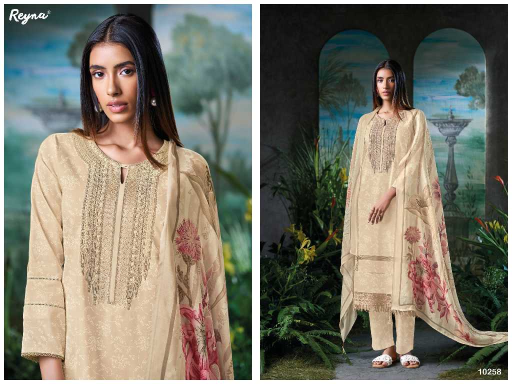 Reyna Alesha Wholesale Cotton Block Print With Work Salwar Suits