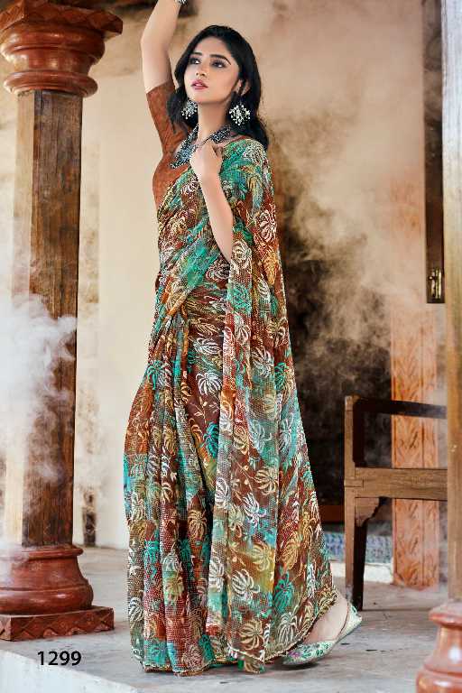 Vallabhi Shivakshi Vol-3 Wholesale Fancy Swaroski Work Sarees