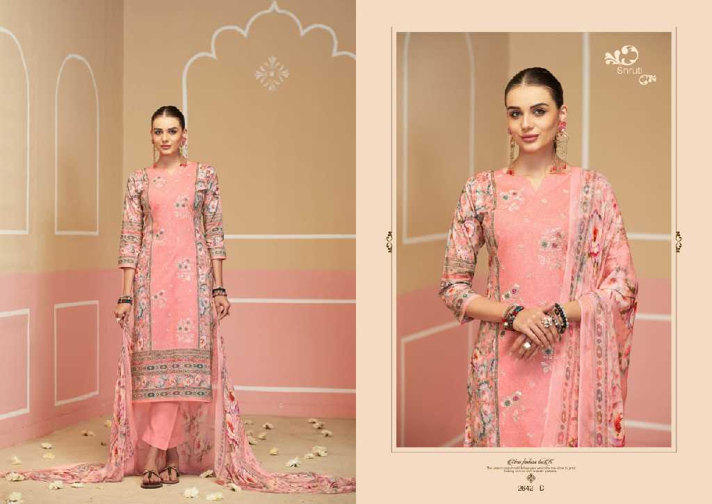 Sargam Shruti Wholesale Pure Camric With Embroidery Work Dress Material