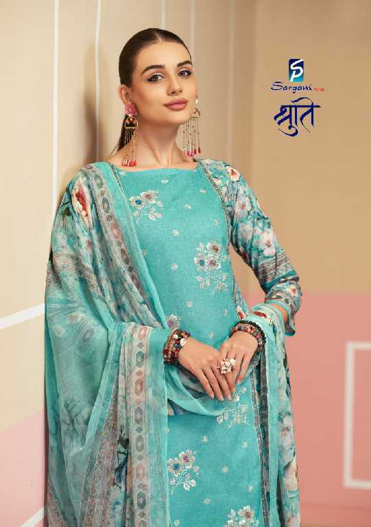 Sargam Shruti Wholesale Pure Camric With Embroidery Work Dress Material