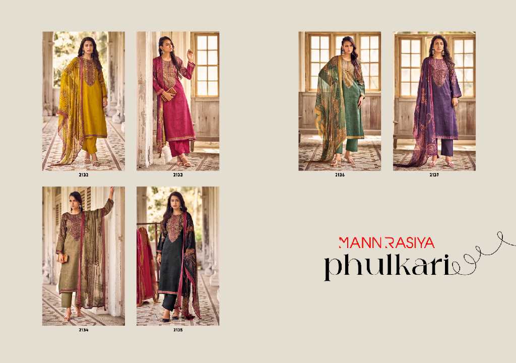 Mann Rasiya Phulkari Wholesale Pure Jaam Cotton With Fancy Handwork Salwar Suits