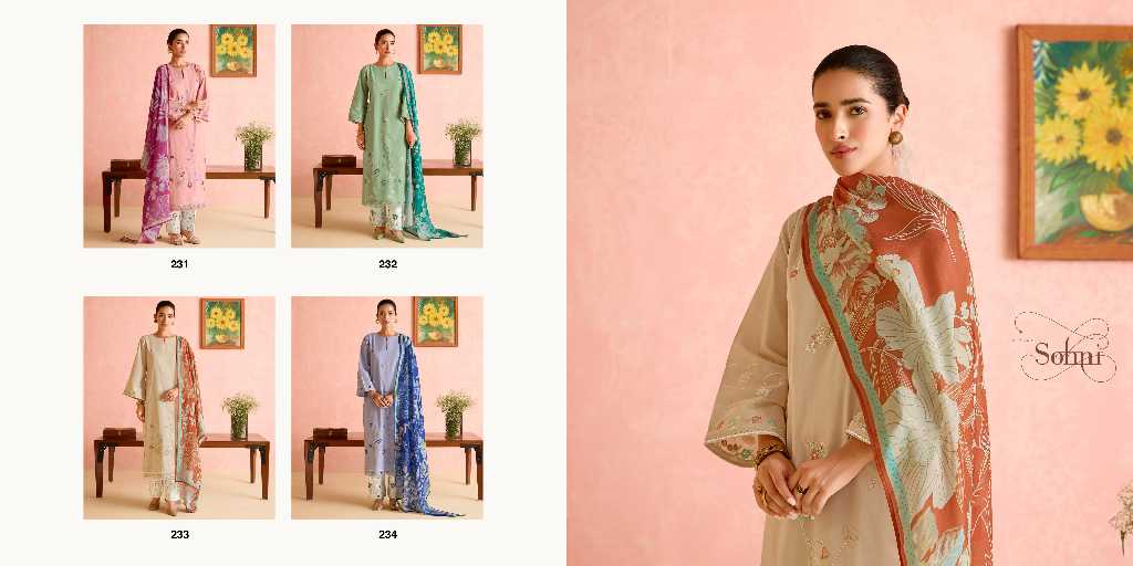 Kimora Sohni Sunflower Vol-16 Wholesale Pure Lawn With Resham Embroidery Salwar Suits
